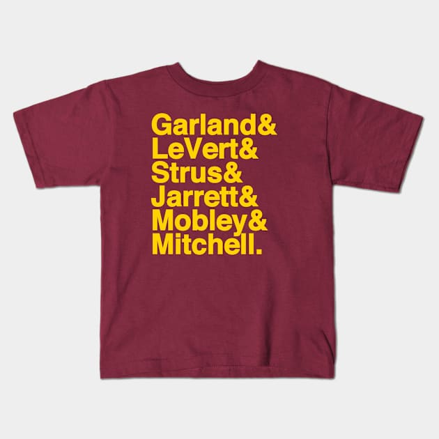 Cleveland Basketball Kids T-Shirt by huckblade